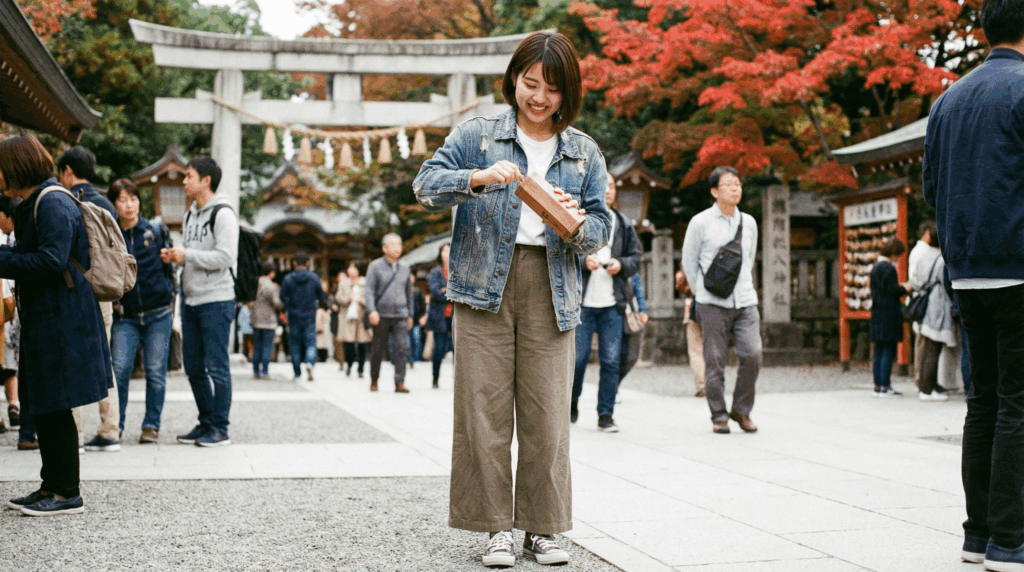 おみくじをひく