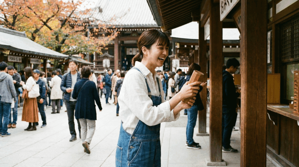 おみくじをひく