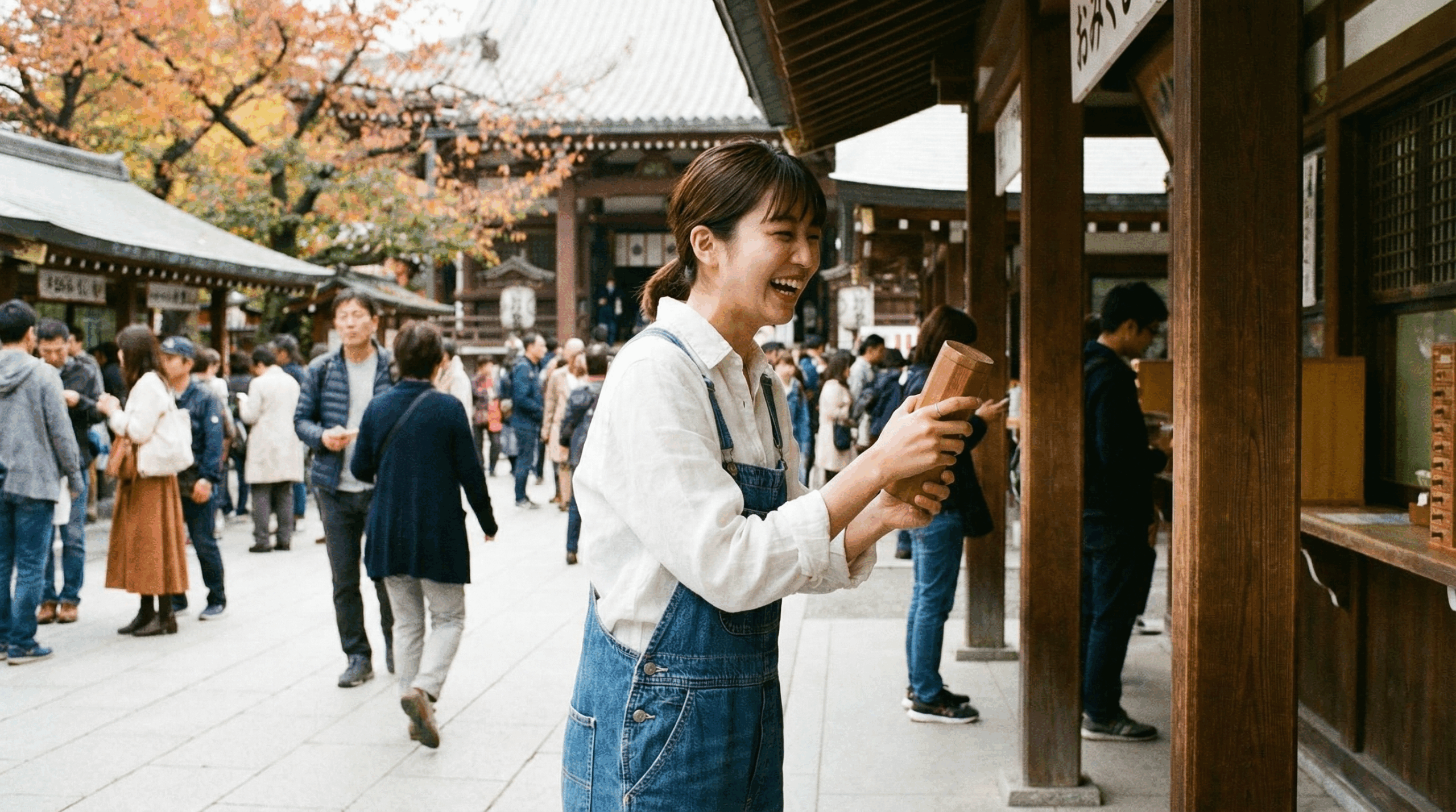 おみくじをひく